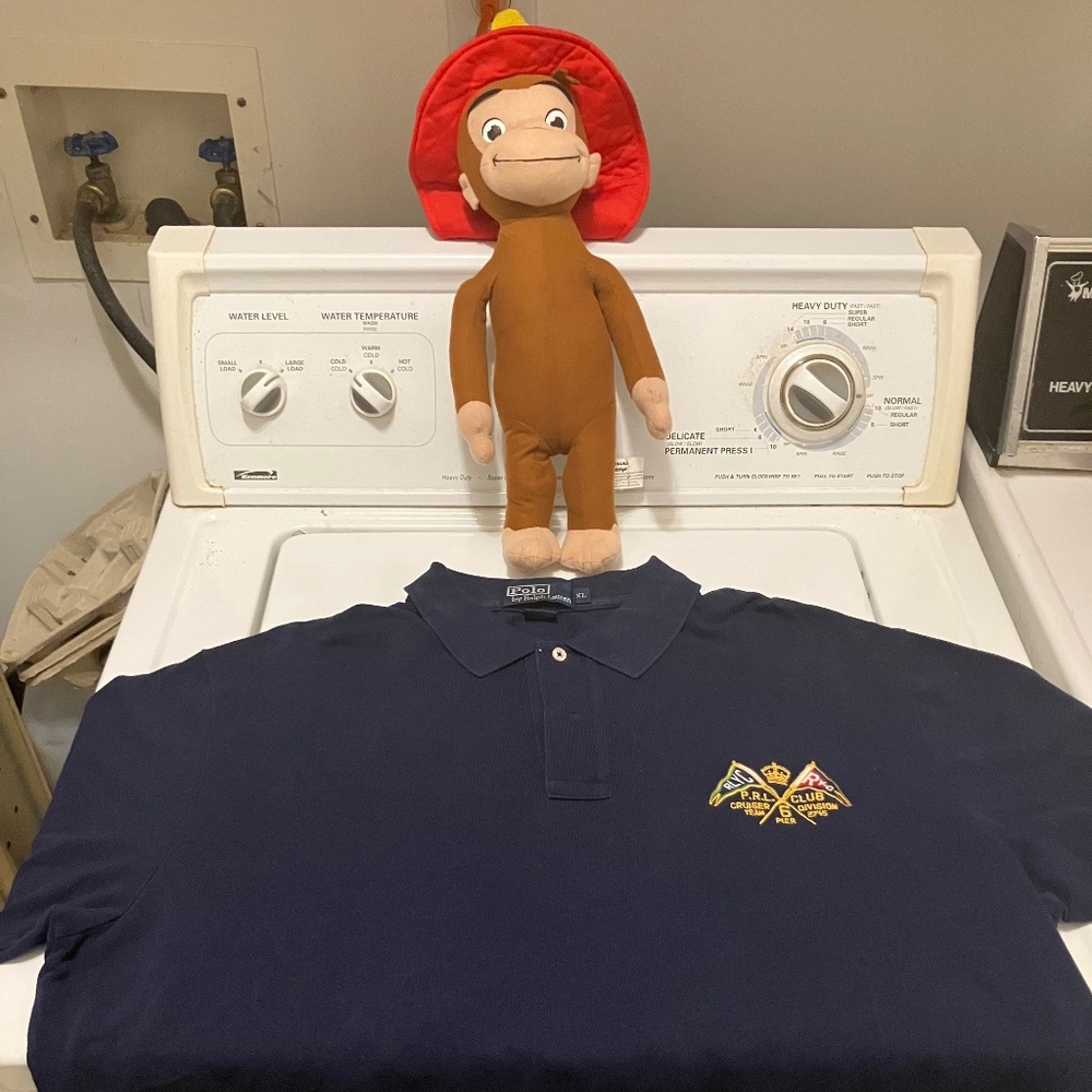 RARE! VINTAGE! Polo Ralph Lauren Navy RLYC PRL Club Polo Shirt XL